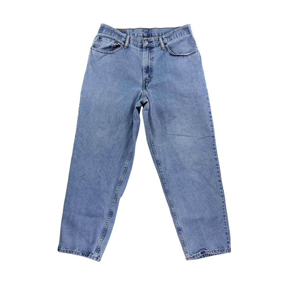 Levis 560 Jeans Mens 34x30 Light Blue Loose Fit Tapered Leg Denim Pant 560-0255